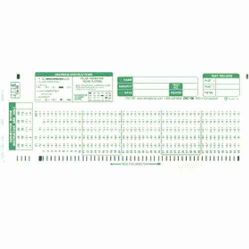 TEST 100E Scantron 882 E Compatible Testing Forms 100 Pack 